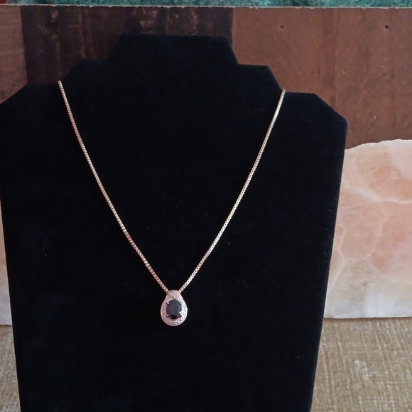 Marcasite Onyx Gold Plated 925 Necklace Bracelet Earrings Set - Picture 2 of 16